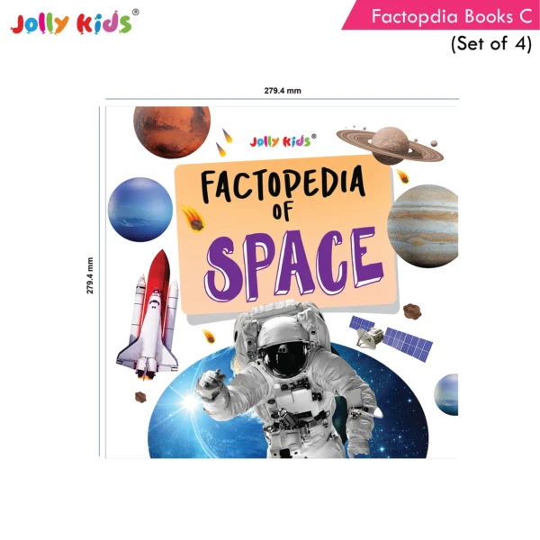 Jolly Kids Factopedia Books C Set of 4 For Early Learners Aged 3-8 Years Engaging Sports, Explore Human Body, Space, World of Vehicles - Image 9