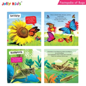 Jolly Kids Factopedia of Bugs and Reptiles and Amphibians Books Set of 2