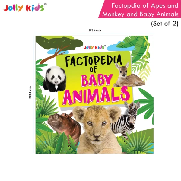 Jolly Kids Factopedia of Apes and Monkeys and Baby Animals Books Set of 2 - Image 9