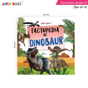 Jolly Kids Factopedia of Children’s Educational Books D Set of 4 For Aged 3-8 Years| Discover Bugs-Dinosaurs-Plants And Earth