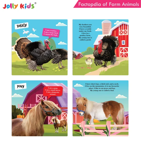 Jolly Kids Factopedia of Farm Animals and Wild Animals Books Set of 2 - Image 4