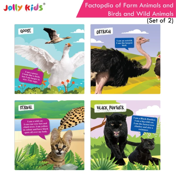 Jolly Kids Factopedia of Farm Animals and Wild Animals Books Set of 2 - Image 8