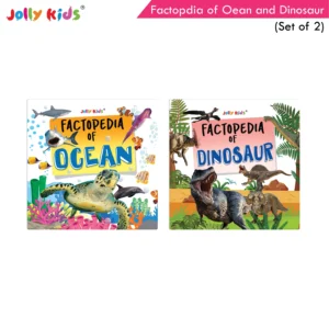 Jolly Kids Factopedia of Ocean and Dinosaur Books Set of 2