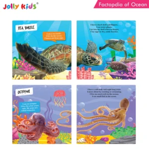 Jolly Kids Factopedia of Ocean and Dinosaur Books Set of 2