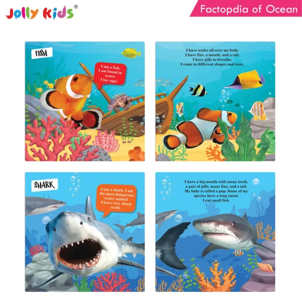 Jolly Kids Factopedia of Ocean and Dinosaur Books Set of 2 - Image 4