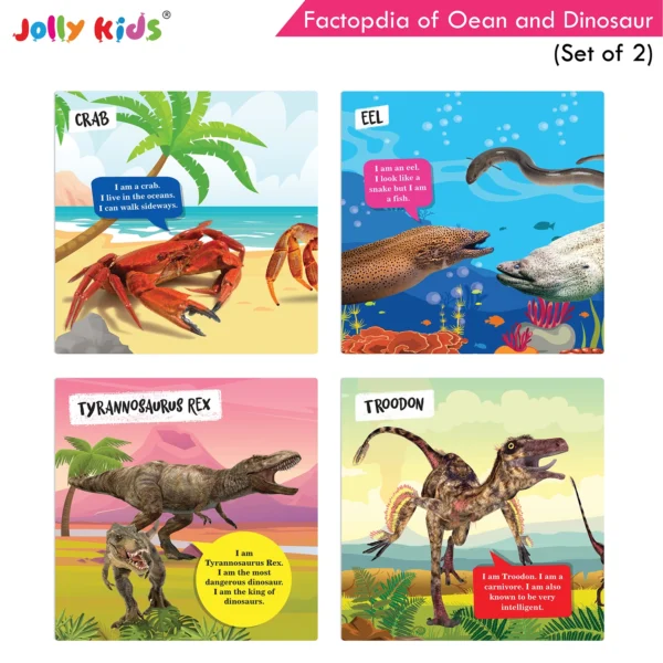 Jolly Kids Factopedia of Ocean and Dinosaur Books Set of 2 - Image 8