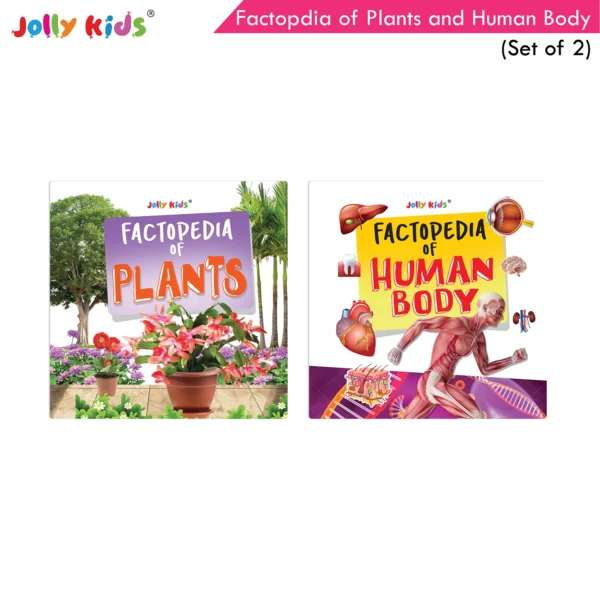 Jolly Kids Factopedia of Plants and Human Body Books Set of 2