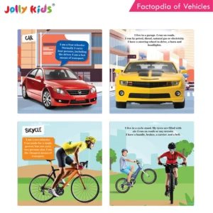 Jolly Kids Factopedia of Vehicles and Sports Books Set of 2