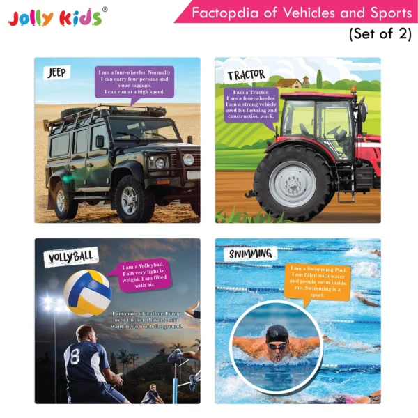 Jolly Kids Factopedia of Vehicles and Sports Books Set of 2 - Image 8