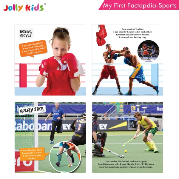 Jolly Kids My First Factopedia Sports, Human Body, Space, Vehicles 4 in 1 Book for Young Learner Aged 3-8 Years| Explore World of Sports, Transportations, Learn About Body Parts, Galaxies, Solar System - Image 2